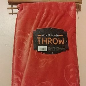 Plush throw halloween blanket
